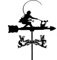 Wetterfahnen Aus Metall, Wetterfahne, Angler, Mond Und Sterne, Laufendes Pferd, Kürbis, Dampfwagenform, Wetterhahn, Windrichtungsanzeiger Für Gartendekoration, Dach Im Freien, Windfahne Im Innenhof