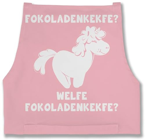 Shirtracer - Schürze - Einhörner - Erwachsene - Fokoladenkekfe Einhorn