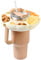 Stanley Cup Snack Bowl - Tumbler Compatible, 40 oz Quencher with Handle, Silicone Snack Storage Top Ring and Candy Tray