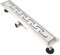 GY Bath Duschrinne 70cm Komplettset,Type C Bodenablauf Edelstahl Duschablauf,Siphon mit Geruchsstop, Haarsieb