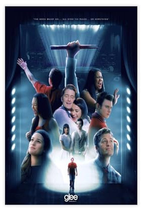 NFJUVX Glee TV-Serie-Poster (12) Leinwandposter, Wandkunst, Dekordruck, Bild Gemälde für Wohnzimmer, Schlafzimmer, Dekoration, ungerahmt, 20 x 30 cm