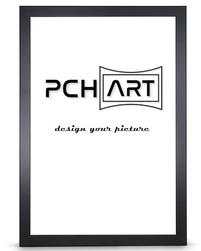 PCH[art] Bilderrahmen New Alaya | Farbe: Schwarz | Größe: 30x45 cm | zeitloser und schlichter Rahmen für Poster, Fotos und Portraits
