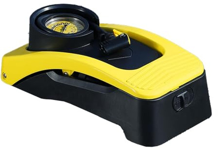 Fahrrad-Fußpumpe – Doppelzylinder-Fußluftpumpe | Fahrrad-Reifenpumpe mit genauem Manometer | Fußbetriebene Pumpe Reifenfüller | Fußpumpe Ball Fahrräder Roller Motorrad Inflator