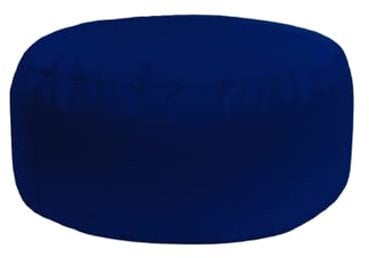 Bruni Pouf Sitzhocker L in Königsblau – runder Sitzpouf, Indoor und Outdoor als Fußhocker, Yoga-Sitzkissen, Meditationskissen geeignet, in Deutschland gefertigt