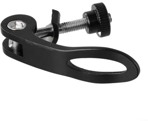 Adjustable Bike SeatPost Clamp Skewer Bolt Clip Screw, Quick and Easy Release (M6x45mm black)