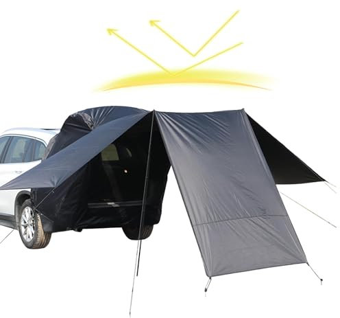 Camping Zelte SUV - Outdoor Zelt mit Heckklappe, Mehrzweckzelt | Auto Camping Zelt SUV mit Sonnenschutz, Nahtloses Auto-Kofferraumzelt für Camping, Cam