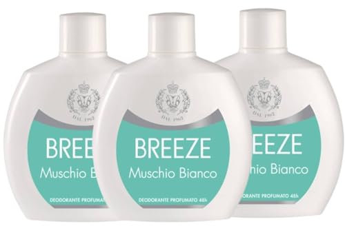 Breeze Squeeze Deodorant Unisex 48H 100 ml (3, Breeze Deodorant White Moschus)