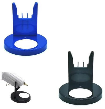RecDec 2 Pack Hot Glue Gun Holder Stand Organizer with Non-Stick Pad Universal Handy Table Top Support Storage Base for Mini Hot Melt Glue Guns Kit Crafts DIY Arts Home Quick Repairs