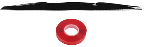 99 cm Heckspoiler, erhöht die Fahrstabilität, reduziert Wind, universell für Autos, glänzender Heckdachspoiler, reduziert Fenster, obere Lippe, Zierleiste, Schwarz (glänzend schwarz)