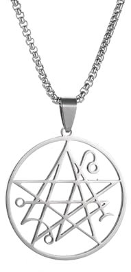 Herren-Halsketten, Necronomicon Call of Cthulhu-Halskette für Herren-Synthese-Halsketten-Schmuck