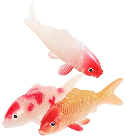 Milisten 3Er Set Künstliche Koi Fische Realistische Schwimmende Goldfische Aus Kunststoff Aquarium Dekoration Für Teich Aquarium Wohnraum Und Büro Wiederverwendbar