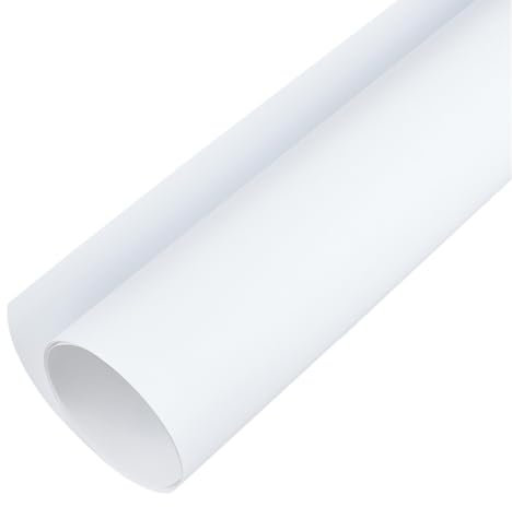 CREATCABIN Toile Fond PVC Blanc Mat et Lisse pour Photographie Toile Fond Table Panneau D'Affichage sans Couture Étanche pour Aliments Bijoux Cosmétiques Petits Accessoires Studio Photo Vidéo 90x40cm