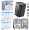 Nunemosk 6 Pack Vacuum Storage Bags with Wireless Electric Air Pump, Reusable space saver vacuum storage bags for Clothes, Double Zip and Airtight Valve for Travel and Home