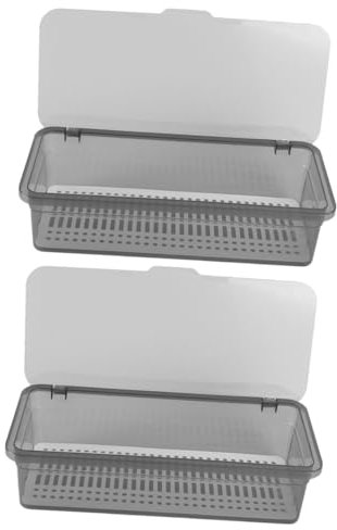 EXHUMKY 2 Piezas Cesta para Cubiertos De Cocina Soportes para Secar Utensilios Bandeja Soporte Cubiertos con Tapa para Palillos y Utensilios