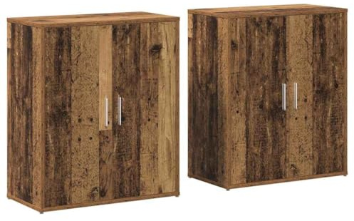 vidaXL Highboard Wall-mounted Old wood, Dining Room Cabinet, Rectangular Storage Unit, Modern Organizer, Functional Sideboard, Space-Saving Living