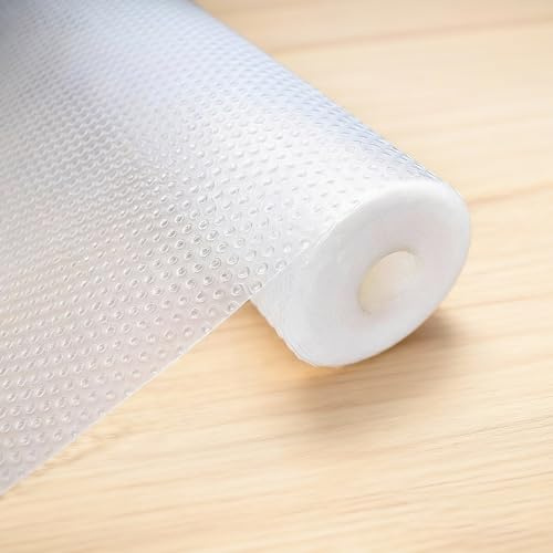 Schubladenmatte 60x500cm Eva Antirutschmatte Schubladen Matte | Zuschneidbar Kühlschrankmatten für Schubladen Regale Schrank Kühlschrank(Transparent)