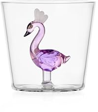 Ichendorf Milano Tumbler Flamingo, Kollektion Animal Farm, 30 cl, Borosilikatglas, handgefertigt