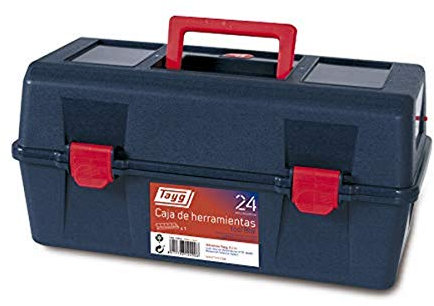 Tayg 124006 Caja herramientas plástico n. 24, 400 x 206 x 188 mm, Azul