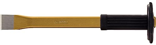 KS Tools 162.0209 Maurermeißel mit Handschutzgriff,flach oval,33x1000mm
