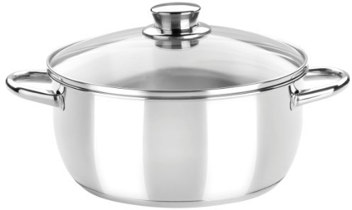 MONIX Optima Cacerola Optima 30 cm con tapa de cristal
