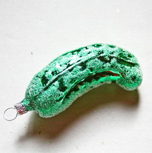 Lauschaer Glaskunst-Christbaumkugel Weihnachtsgurke