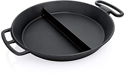 WAS Germany Riesenpfanne Cast Iron Giant, mit Mittelsteg,