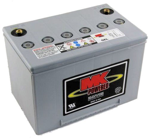 Pair of 12V 60Ah MK GEL Mobility Scooter & Powerchair Batteries (GB60-12) (M34 SLD G) (One Colour / One Size)