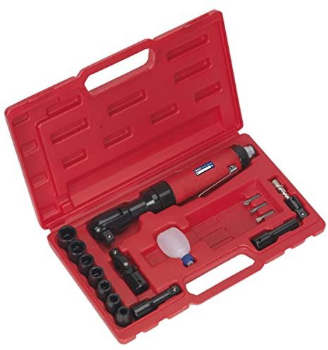Sealey GSA21KIT Air Ratchet Wrench Kit, 1/2 Square Drive