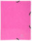 Exacompta 51894E Iderama Ringbuch (mit Gummizug A4, 4 Ringe, 15 mm, beschichteter Manila-Karton) 1 Stück, rosa