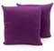 BIANCHERIAWEB Coppia Cuscini Arredo Imbottiti Tessuto Ottoman in Tinta Unita Colore Viola 38 40x40 Viola 38