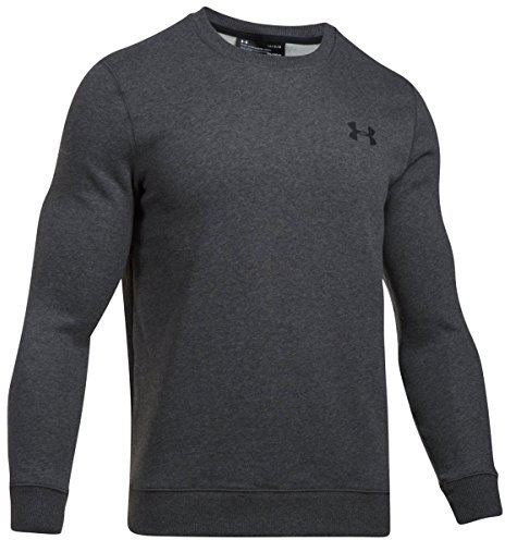 Under Armour Men Rival Solid Fitted Crew, Men's Fleece Jumper Crafted from Durable Fabric, Fleece Pullover with Long Sleeves