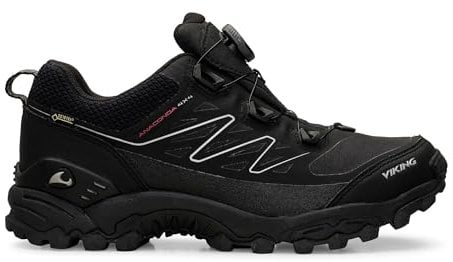 Viking Unisex-Erwachsene Anaconda 4x4 Boa GTX Trekking- & Wanderhalbschuhe, Schwarz (Black/Orange 231), 43 EU,Trekking- & Wanderschuhe