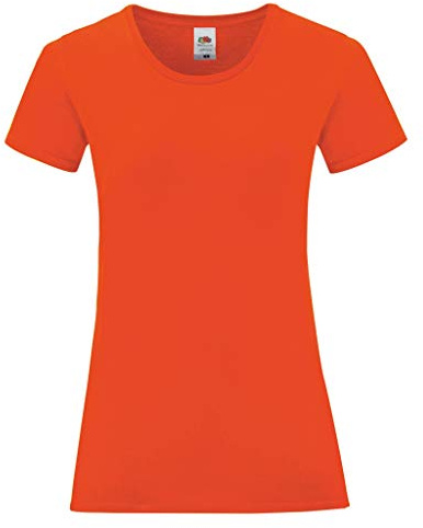 Fruit of the Loom Womens/Ladies Iconic T-Shirt (M) (Flame Red)