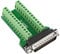 Futheda D-sub DB25-G2 Steckeranschluss, Breakout-Board-Stecker, 25-polig, 2-reihig, lötfrei, PCB-Platine, Terminal-Block-Adapter mit Rändelschrauben