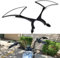8 MM / 10 MM Motorrad Spiegel Dreieck Rückspiegel für Cruiser Scooter Chopper(Schwarz)