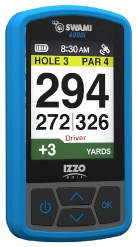 Izzo Swami 6000 Handheld Golf GPS Water-Resistant Color Display with 38,000 Course Maps & Scorekeeper