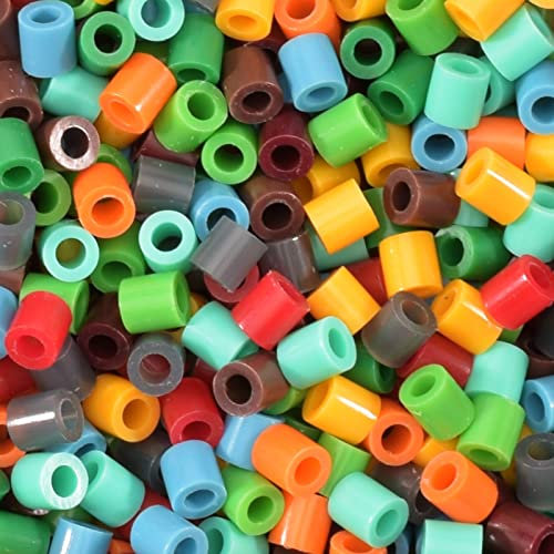 Vaessen Creative 5009-106 Bügelperlen, Natürliche Farben, 6000 Stück, Steckperlen zum Basteln mit Kindern, DIY Gestalten von Schmuck, Deko, Verzierungen und weiteren Bastelideen