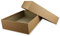 Hochwertige Aufbewahrungs- und Geschenkboxen - 3 Stück - DIN A4 - Sandbraun Kraftpapier bezogen - 302 x 213 x 70 mm