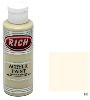 Rich Master Acrylfarbe 120 cc – Toffee, Hochwertige Wasserbasierte Acrylfarbe, Hohe Deckkraft, Halbmatte Oberfläche, Ideal für Künstler, DIY-Projekte und Dekorationen