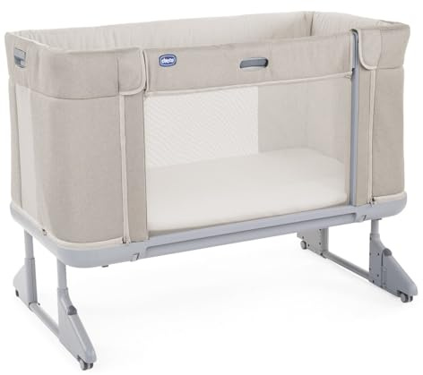 Chicco - Lettino a dondolo, Modello Chicco Next2Me Forever Cool Grey, colore grigio