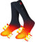 LPCRILLY Calcetines eléctricos Recargables, Calcetines térmicos para Hombres y Mujeres, Calentadores de pies para Acampar en Motocicleta y Bicicleta, Deportes al Aire Libre en Invierno frío(M)