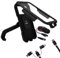 BOBO BM11M Spiegelhalterung Voll Wasserdicht Fahrrad Motorrad Roller Handyhalterung Halterung mit Fast 15W Wireless & USB-C Eingang/Ausgang Ladegerät, Ideal für Karten und GPS Navigation (Schwarz)