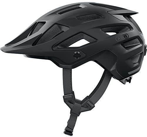 ABUS MTB-Helm Moventor 2.0 - komfortabler Fahrradhelm fürs Gelände - All-Mountain-Helm - für Damen und Herren - Schwarz Matt, M