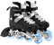 OLYSPM Inline Skates Inliner Damen,Inline Skates Herren,größenverstellbare Inliner,Vollständig schützende Hülle,Größe 26–40,LED Inline-Skates