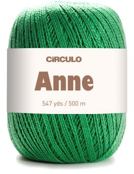 CÍRCULO – Hochwertige Wolle zum Stricken & zum Häkeln | 100% Baumwolle mercerisiert - 500m - Qualität seit 1938 (grün)