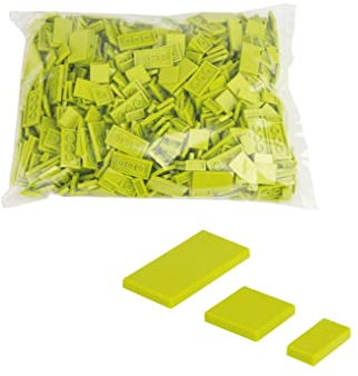 90 Klemmbausteine Fliesen Tiles Bausteine 1x2 2x2 2x4 Noppen Kompatibel freie Auswahl 34 Farben (101 - Gras - Grün)
