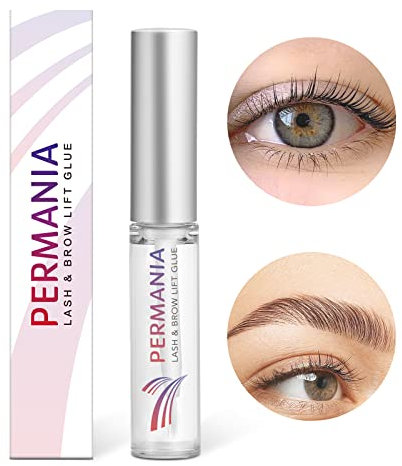 PERMANIA Wimpernlifting Kleber, Lash Lifting Kleber, Wimpernkleber Wasserfest-Schnell trocknend, hält 6 Wochen (7ml)