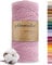 goldmariechen Premium Makramee Garn (Rose) | 3mm x 100m | 100% Baumwolle | plastikfreie Verpackung | Makramee Baumwollgarn für DIY Handwerk
