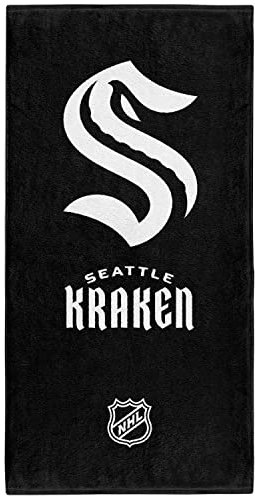 Seattle Kraken NHL Duschtuch Handtuch Badetuch in 70 x 140 cm, 100 % Baumwolle