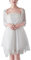 CHIC DIARY Elegant Chiffon Schal Stola Damen Festlich Umschlagtuch Halstuch Umhang mit Quaster für Abendkleid Brautkleid